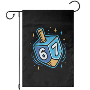 Funny 67 Hanukkah Dreidel Garden Flag Chanukah Star Of David TS11 Black Print Your Wear