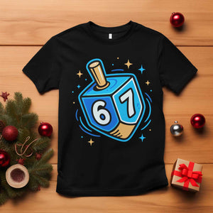 Funny 67 Hanukkah Dreidel T Shirt Chanukah Star Of David TS11 Black Print Your Wear