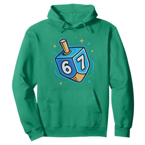 Funny 67 Hanukkah Dreidel Hoodie Chanukah Star Of David TS11 Irish Green Print Your Wear