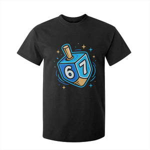 Funny 67 Hanukkah Dreidel T Shirt For Kid Chanukah Star Of David TS11 Black Print Your Wear