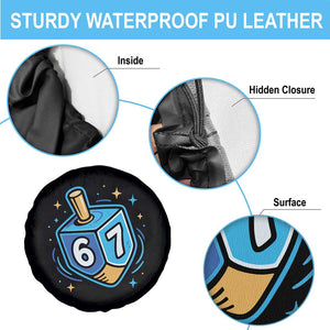 Funny 67 Hanukkah Dreidel Spare Tire Cover Chanukah Star Of David TS11 Print Your Wear