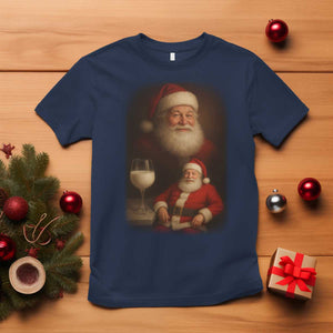 Funny Christmas Santa Drinking Milk Dank Meme T Shirt TS11 Navy Print Your Wear