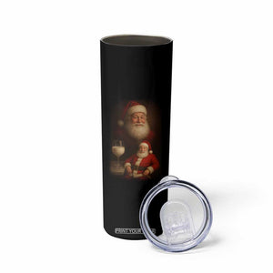 Funny Christmas Santa Drinking Milk Dank Meme Skinny Tumbler TS11 Print Your Wear