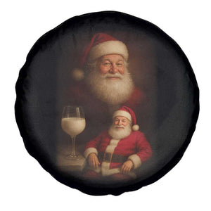 Funny Christmas Santa Drinking Milk Dank Meme Spare Tire Cover TS11 Print Your Wear
