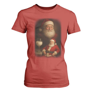 Funny Christmas Santa Drinking Milk Dank Meme T Shirt For Women TS11 Red Print Your Wear