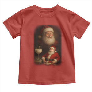 Funny Christmas Santa Drinking Milk Dank Meme Toddler T Shirt TS11 Red Print Your Wear