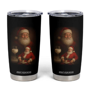 Funny Christmas Santa Drinking Milk Dank Meme Tumbler Cup TS11 Black Print Your Wear
