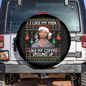 Funny Christmas Jeffrey Dahmer Spare Tire Cover I Like My Men Like My Coffee Ground Up Serial Killer TS11 No hole Black Print Your Wear
