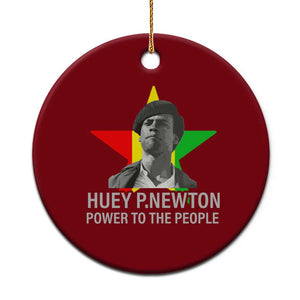 Huey P.Newton Power To The People Ceramic Ornament Black Panther Party Black History Month TS11 1pc Red Print Your Wear