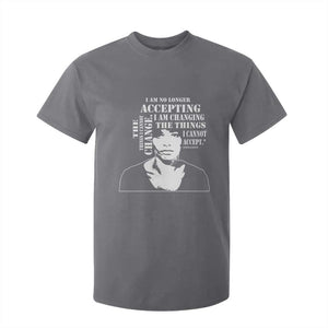 Angela Davis Quotes T Shirt For Kid I Am No Longer Accepting The Things I Cannot Change Black History Month TS11 Charcoal Print Your Wear