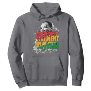 Dr Martin Luther King Jr Hoodie Celebrating The Movement Moment The Man TS11 Charcoal Print Your Wear