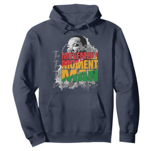 Dr Martin Luther King Jr Hoodie Celebrating The Movement Moment The Man TS11 Navy Print Your Wear
