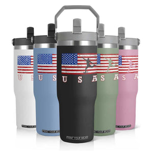 Patriotic Soccer Flip Straw Tumbler USA American Flag Team TS11 Print Your Wear