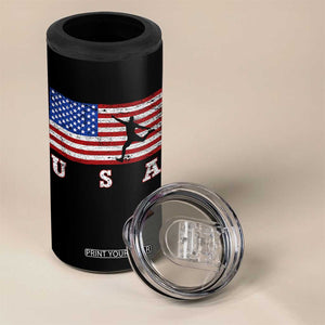 Patriotic Soccer 4 in 1 Can Cooler Tumbler USA American Flag Team TS11 Print Your Wear