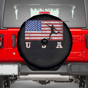 Patriotic Soccer Spare Tire Cover USA American Flag Team TS11 Black Print Your Wear