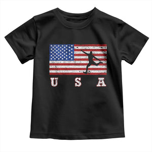 Patriotic Soccer Toddler T Shirt USA American Flag Team TS11 Black Print Your Wear