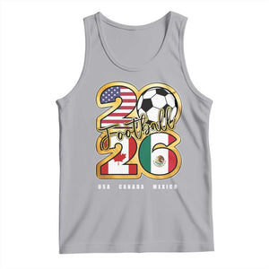 Soccer Football Lover Tank Top USA Canada Mexico Pride 2026 TS11 Athletic Heather Print Your Wear