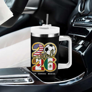 Soccer Football Lover Tumbler With Handle USA Canada Mexico Pride 2026 TS11 Print Your Wear