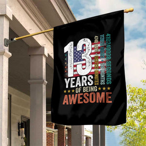 Funny 13th Birthday Garden Flag 13 Years 156 Months Of Being Awesome American Flag TS11 Print Your Wear