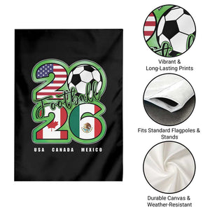 Soccer Football Lover Garden Flag USA Canada Mexico Pride 26 TS11 Print Your Wear