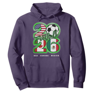Soccer Football Lover Hoodie USA Canada Mexico Pride 26 TS11 Purple Print Your Wear