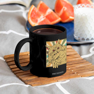 Funny Cat Bite Horror Anime Crazy Kitten Japanese Coffee Mug TS11 Print Your Wear