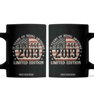 13th Birthday 2026 Coffee Mug Vintage 2013 Limited Edition 13 Years Of Being Awesome TS11 Black Print Your Wear