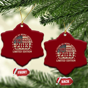 13th Birthday 2026 Ceramic Ornament Vintage 2013 Limited Edition 13 Years Of Being Awesome TS11 Print Your Wear