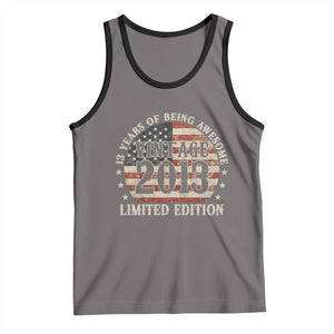 13th Birthday 2026 Tank Top Vintage 2013 Limited Edition 13 Years Of Being Awesome TS11 Deep Heather Black Print Your Wear