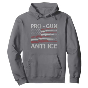 Pro Gun Anti Ice Hoodie Vintage American Flag 2nd Amendment Support TS11 Charcoal Print Your Wear