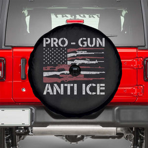 Pro Gun Anti Ice Spare Tire Cover Vintage American Flag 2nd Amendment Support TS11 Black Print Your Wear