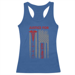 Justice For Alex Pretti Racerback Tank Top Minneapolis Tribute 2026 ICU Nurse American Flag TS11 Royal Blue Print Your Wear