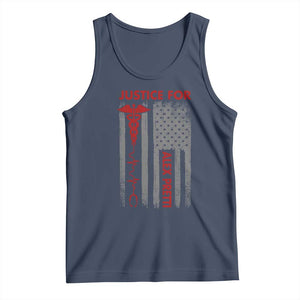 Justice For Alex Pretti Tank Top Minneapolis Tribute 2026 ICU Nurse American Flag TS11 Navy Print Your Wear