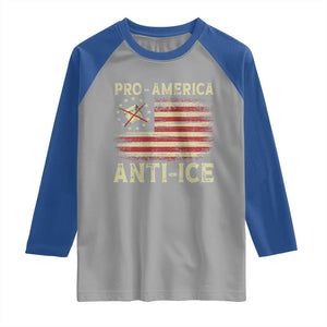 Pro American Anti Ice Raglan Shirt Resist Protest Support Immigrants Refugee TS11 Sport Gray Royal Print Your Wear