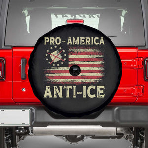 Pro American Anti Ice Spare Tire Cover Resist Protest Support Immigrants Refugee TS11 Black Print Your Wear