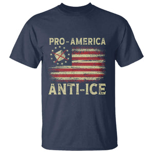 Pro American Anti Ice T Shirt - Resist Protest Support Immigrants Refugee Tee TS11 Navy Print Your Wear
