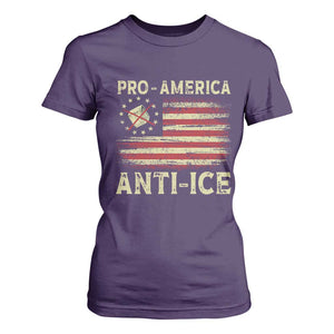 Pro American Anti Ice T Shirt For Women Resist Protest Support Immigrants Refugee TS11 Purple Print Your Wear