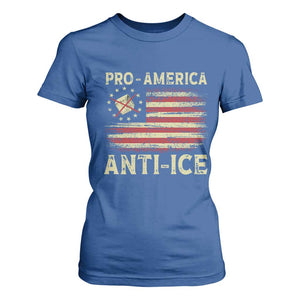 Pro American Anti Ice T Shirt For Women Resist Protest Support Immigrants Refugee TS11 Royal Blue Print Your Wear