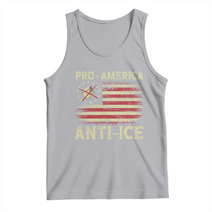 Pro American Anti Ice Tank Top Resist Protest Support Immigrants Refugee TS11 Athletic Heather Print Your Wear