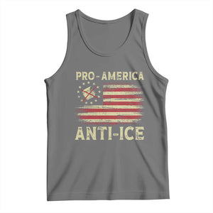 Pro American Anti Ice Tank Top Resist Protest Support Immigrants Refugee TS11 Black Heather Print Your Wear