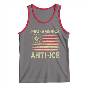 Pro American Anti Ice Tank Top Resist Protest Support Immigrants Refugee TS11 Deep Heather Red Print Your Wear