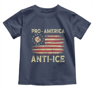 Pro American Anti Ice Toddler T Shirt Resist Protest Support Immigrants Refugee TS11 Navy Print Your Wear