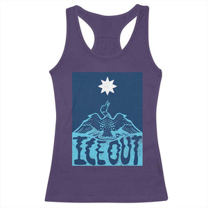 Ice Out Minnesota Loon Racerback Tank Top MN State Protest TS11 Purple Print Your Wear