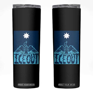 Ice Out Minnesota Loon Skinny Tumbler MN State Protest TS11 Black Print Your Wear
