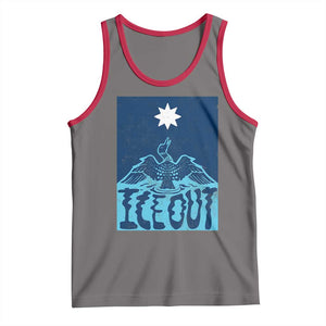 Ice Out Minnesota Loon Tank Top MN State Protest TS11 Deep Heather Red Print Your Wear