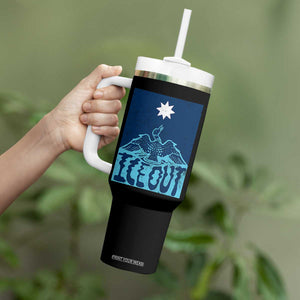 Ice Out Minnesota Loon Tumbler With Handle MN State Protest TS11 Print Your Wear