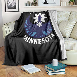 I Stand With Minnesota Throw Blanket Rebel Common Loon Minnesota Protest TS11 Print Your Wear