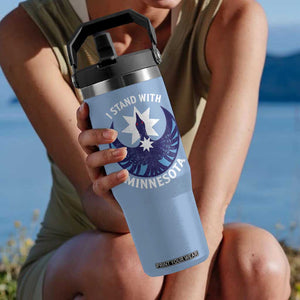 I Stand With Minnesota Flip Straw Tumbler Rebel Common Loon Minnesota Protest TS11 One Size: 30 oz Light Blue Print Your Wear