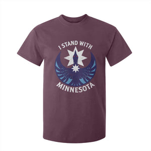 I Stand With Minnesota T Shirt For Kid Rebel Common Loon Minnesota Protest TS11 Maroon Print Your Wear