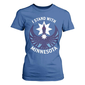 I Stand With Minnesota T Shirt For Women Rebel Common Loon Minnesota Protest TS11 Royal Blue Print Your Wear